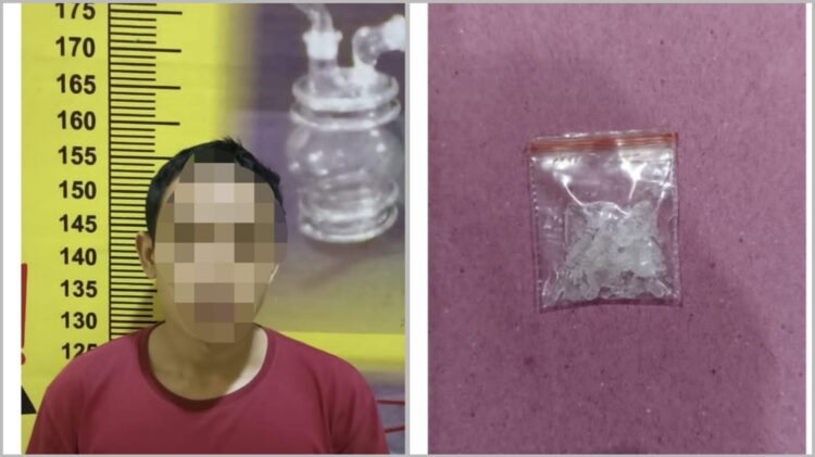 Polres Pesawaran Tangkap Pemuda Bawa Sabu
