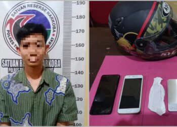 Pemuda Asal Menggala Timur Disergap Polisi, Kedapatan Simpan Sabu di Helm