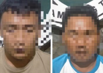 Asyik Nyabu, 2 Pria Jabung Ditangkap Satresnarkoba Polres Lampung Timur