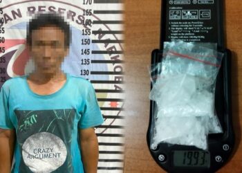 Hendak Transaksi, Bandar Sabu Ditangkap di Dermaga Penyeberangan Rawajitu Selatan