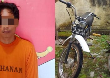 Gegara Aki Rusak, Maling di Lampung Tengah Gagal Curi Motor