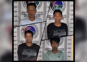 Dalam Sehari, 4 Pelaku Narkoba Dibekuk Polres Tulangbawang Barat