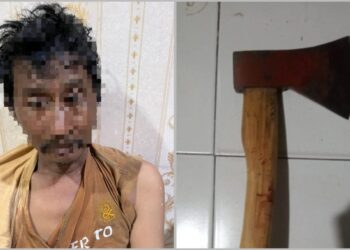 Diduga Stres, Warga di Kota Alam Bacok Tetangganya Sendiri