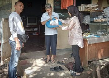 Satresnarkoba Polresta Bandarlampung Bagikan Paket Sembako