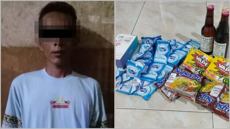 Kepergok Bobol Warung, Pria Asal Sumsel Diringkus Polsek Bumi Agung