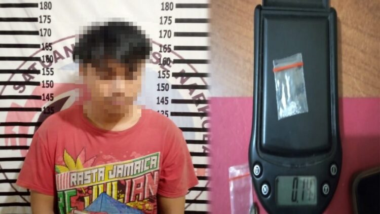 Simpan Narkoba Dalam Kotak Rokok, Pemuda Asal Tulang Bawang Ditangkap Polisi