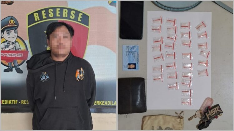 Polsek Panjang Tangkap Pengedar Narkoba Asal Lampung Timur, Sita 30 Paket Sabu