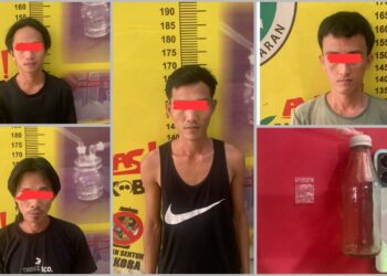 Lagi Asyik Nyabu, 5 Pemuda di Pesawaran Diciduk Polisi