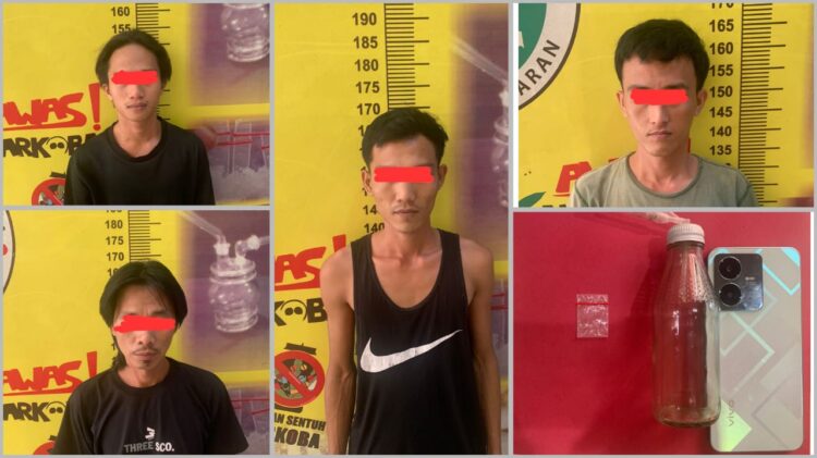 Lagi Asyik Nyabu, 5 Pemuda di Pesawaran Diciduk Polisi