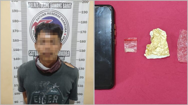 Bawa Narkoba, Pengendara Motor Ditangkap Satresnarkoba Polres Tulangbawang Barat