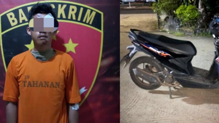Pencuri di Lampung Tengah Nyaris Diamuk Massa, Usai Gagal Bawa Motor Pedagang Bakso