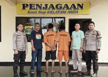 Polres Lampung Timur Amankan Dua Pencuri di Mataram Baru