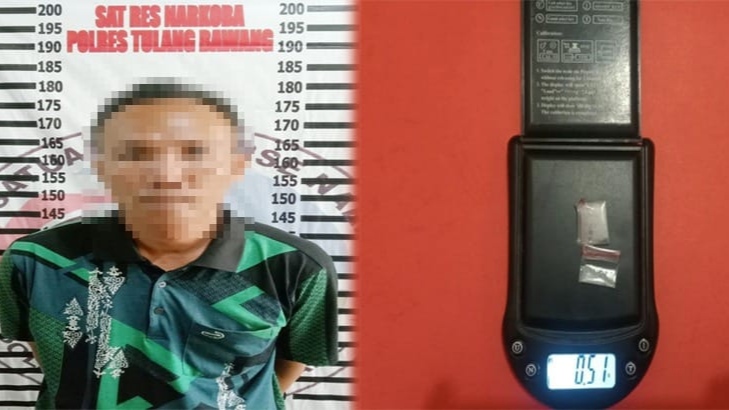 Bawa Narkoba ke Ujung Gunung, Pria 40 Tahun Ditangkap Polres Tulang Bawang