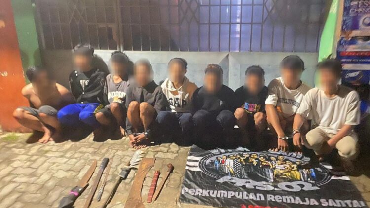 Cari Lawan Tawuran, 9 Anggota Geng Motor Diringkus Polda Lampung
