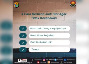 Polda Lampung: 4 Cara Berhenti Judi Slot Agar Tidak Kecanduan
