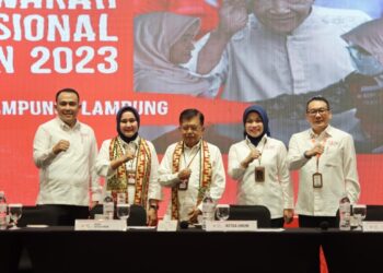 Mukernas PMI di Lampung, Jusuf Kalla: Kemanusiaan Unsur Penting dari Pancasila 