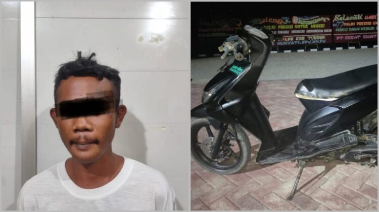 Pencuri Motor di Bengkel Pulung Kencana Digelandang Polisi