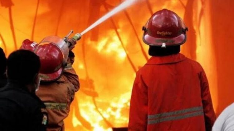 3 Ruko di Pasar Trimodadi Lampung Utara Terbakar