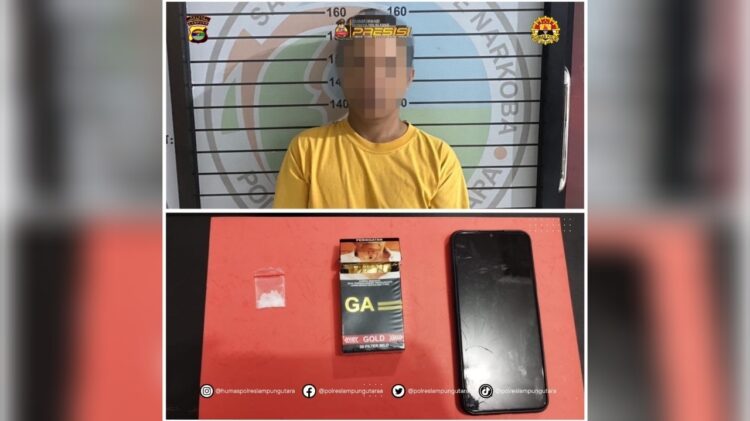 Satresnarkoba Polres Lampung Utara Tangkap Pelaku Narkoba