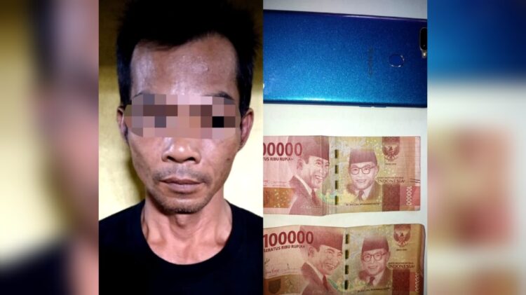 Aksi Nekat Curi HP di Warung Makan, Pria Asal Seputih Mataram Diciduk Polisi