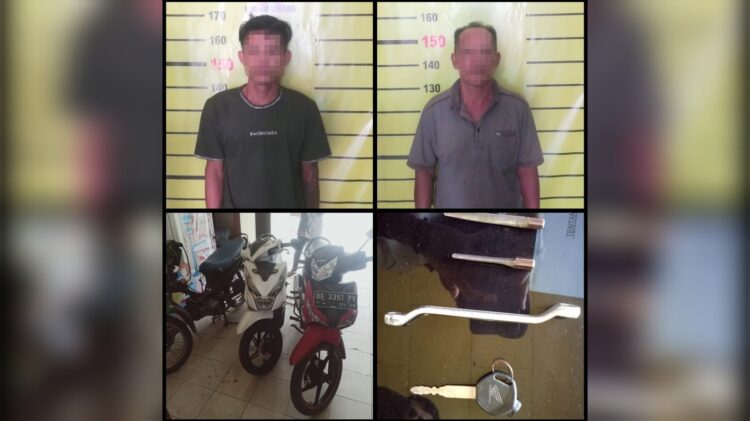 Polsek Lambu Kibang Gulung Sindikat Curanmor Antarkabupaten