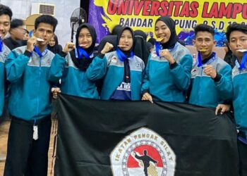 Itera Borong 7 Medali Pencak Silat Rektor Unila