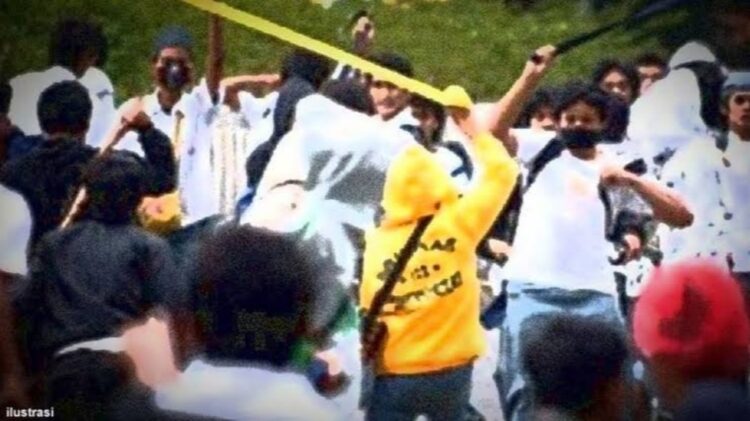 Tragedi Tawuran. 1 Pelajar SMK BLK Bandarlampung Tewas