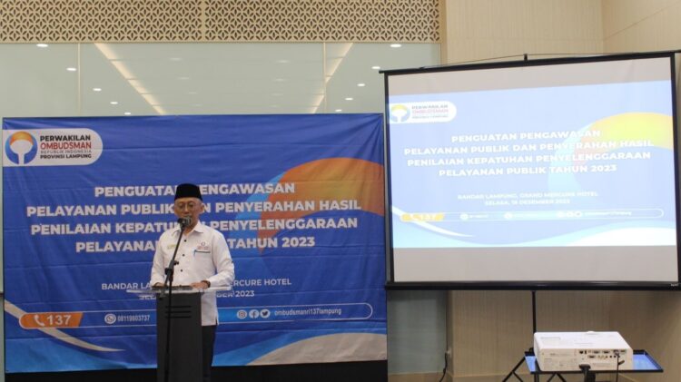 Ombudsman Lampung Terima 255 Laporan di 2023. Infrastruktur Jalan Jadi Atensi