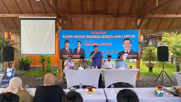 Aliansi Advokat Indonesia Bersatu Lampung Dukung Prabowo-Gibran