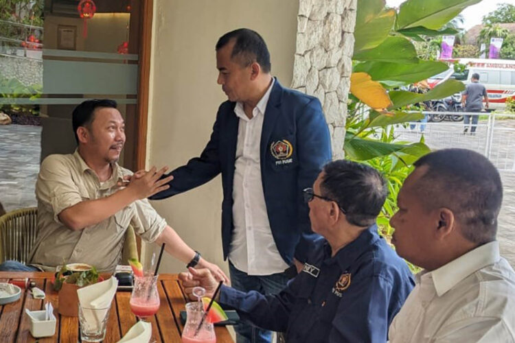 Kepala BPN Kota Depok Indra Gunawan menjadi pembicara dalam Konkernas PWI 2024 pada rangkaian Hari Pers Nasional (HPN) yang berlangsung di Candi Bentar Hall, Putri Duyung, Ancol, Minggu, 18 Februari 2024. (Foto: BPN Kota Depok)