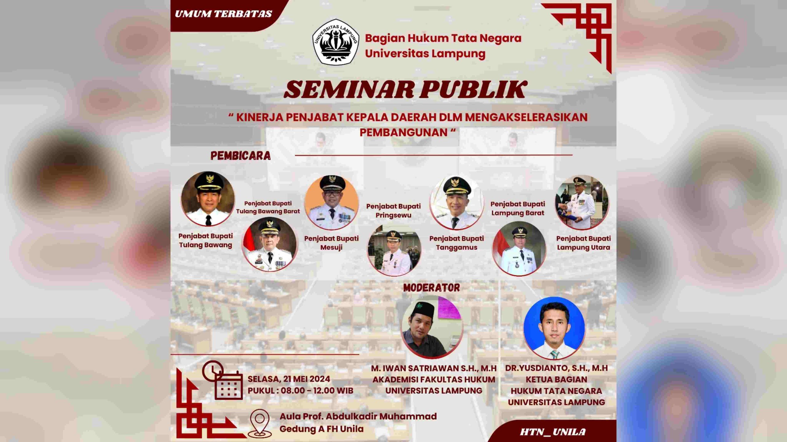 Menyoal Efektivitas Pj Kepala Daerah di 7 Wilayah Lampung