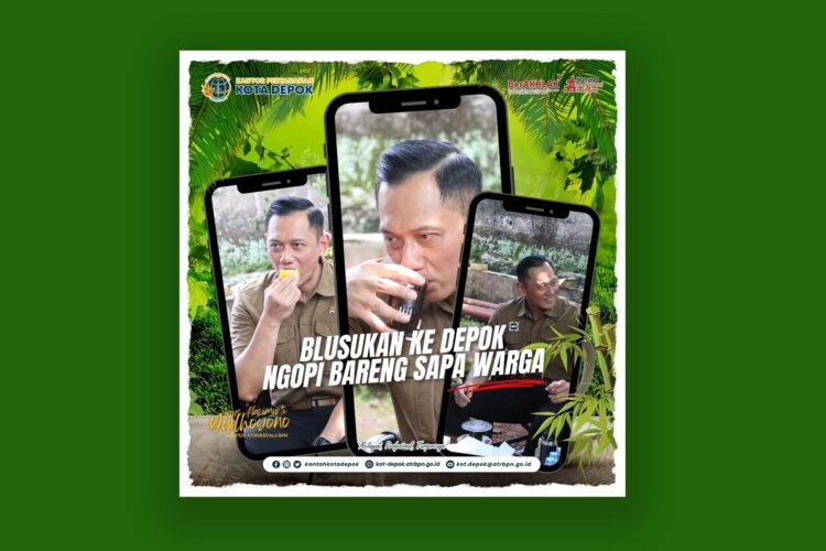 Menteri AHY ikut pasang patok di Kota Depok