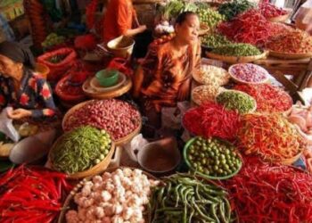 Harga Pangan di Lampung Turun, Cabai Rawit Merah Paling Anjlok