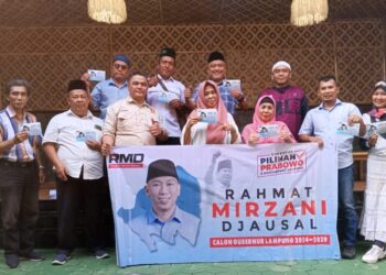 PW Gemira Lampung All Out Dukung Rahmat Mirzani Djausal
