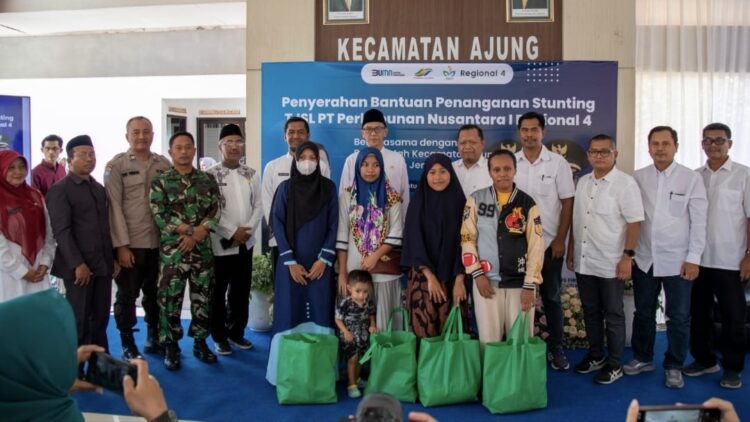 PTPN I Regional 4 Gandeng Pemkab Jember Perangi Stunting, Salurkan Bantuan Rp79 Juta