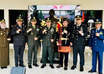 Kepala BPN Kota Depok Indra Gunawan di sela gelaran Upacara Kemerdekaan RI ke-79 yang berlangsung di Lapangan Kostrad, Cilodong, Kota Depok, Sabtu, 17 Agustus 2024. (Foto BPN Kota Depok)