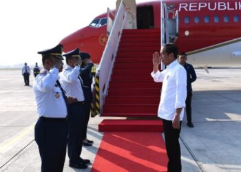 Pengamanan Maksimal, Jokowi Tiba di Lampung