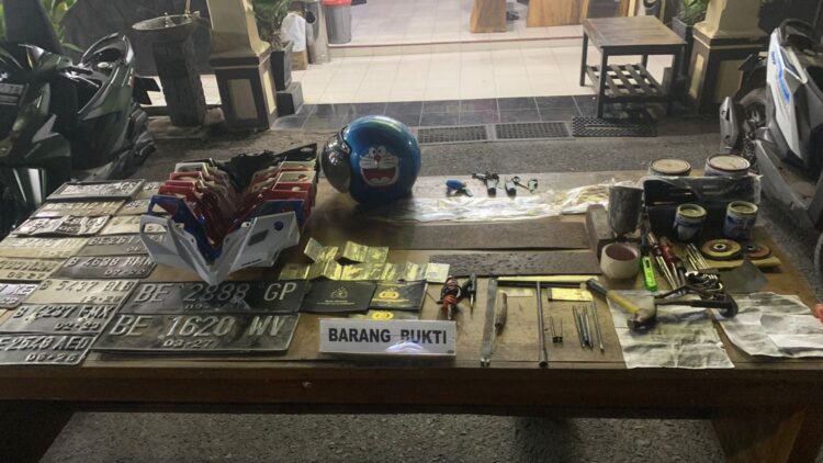 Helm Doraemon Bongkar Sindikat Pemalsuan Nomor Mesin di Lampung