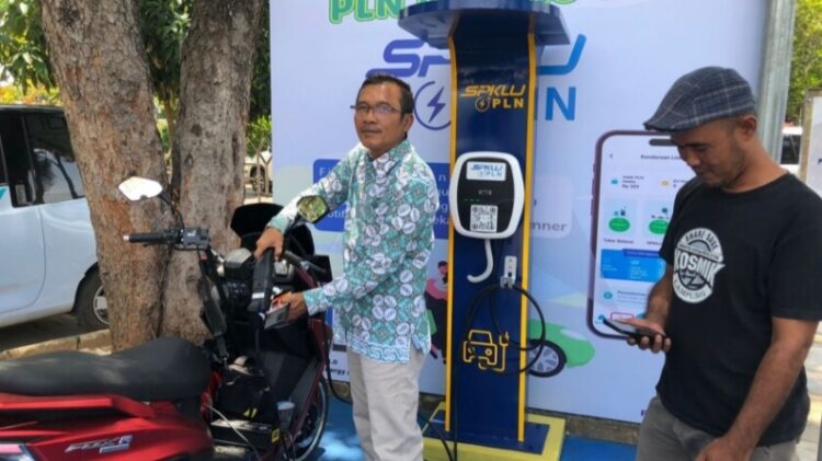 SPKLU Pertama di Lampung Resmi Beroperasi di Kota Metro