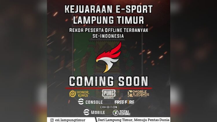 Lampung Timur Gelar Kejuaraan Esports Terbesar, Incar Rekor Nasional