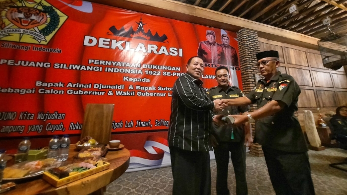 Pejuang Siliwangi Lampung Satu Komando Dukung Arinal-Sutono di Pilgub 2024