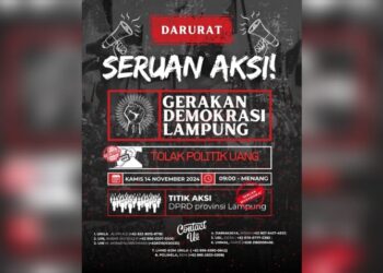 Seruan Aksi Damai: Gerakan Demokrasi Lampung Tolak Politik Uang di Pilkada