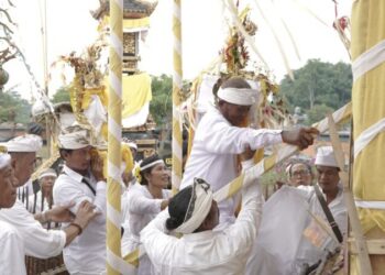 Pertama Kali Digelar Sejak 1967, Umat Hindu Lampung Gelar Upacara Ngenteg Linggih