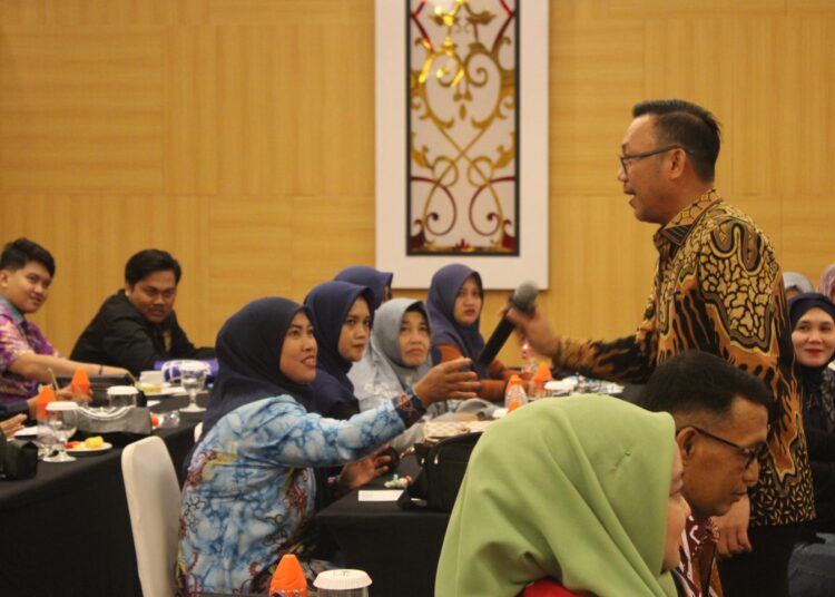 Indra Gunawan saat menjadi narasumber Sosialisasi Program Strategis Kementerian Agraria dan Tata Ruang/Badan Pertanahan (ATR/BPN) di Aquarius Boutique Hotel, Selasa 3 Desember 2024