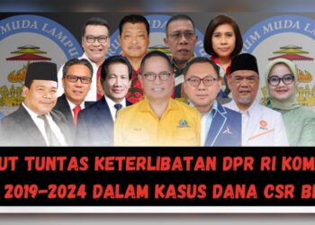 KPK Didesak Ungkap Peran Anggota DPR RI Lampung dalam Kasus CSR BI