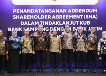 Bank Lampung Gandeng Bank Jatim, Tingkatkan Daya Saing dan Kinerja