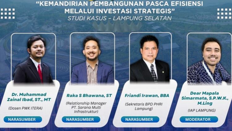 Lampung Masih Bergantung APBN, IAP: Perlu Terobosan Investasi