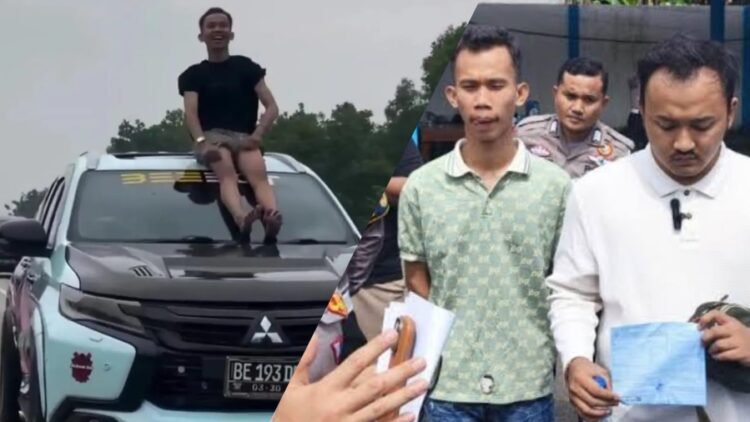 Joget Aura Farming di Tol Lampung Berujung Urusan Polisi