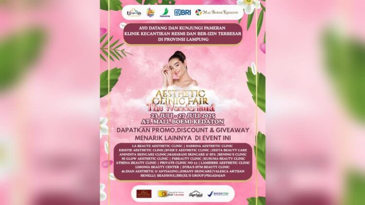 Untuk Pertama Kali, Puluhan Klinik Kecantikan Lampung Unjuk Gigi di Satu Lokasi