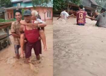 Banjir Bandang Terjang 3 Kecamatan di Tanggamus, Rumah Terendam, Ternak Hanyut, dan Ancaman Buaya